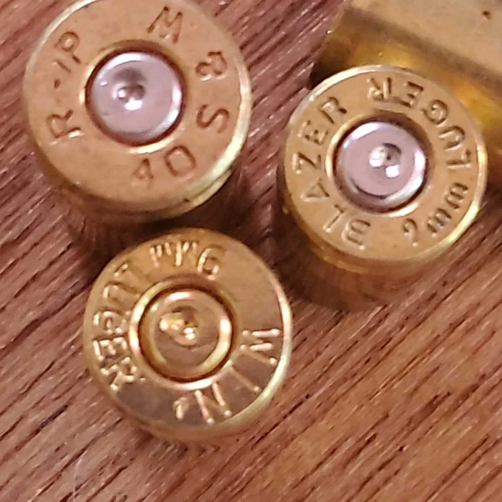 ARTS & CRAFTS Supplies empty 9mm brass ammo cases Jewelry Making